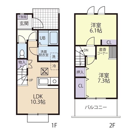 Bluene （ブルーネ）　 Aの物件間取画像